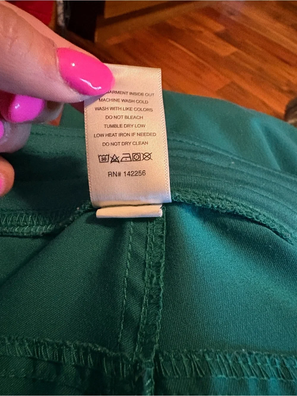 FIGS Technical Collection Scrub Pants XL Green Drawstring Medical Uniform (0606)